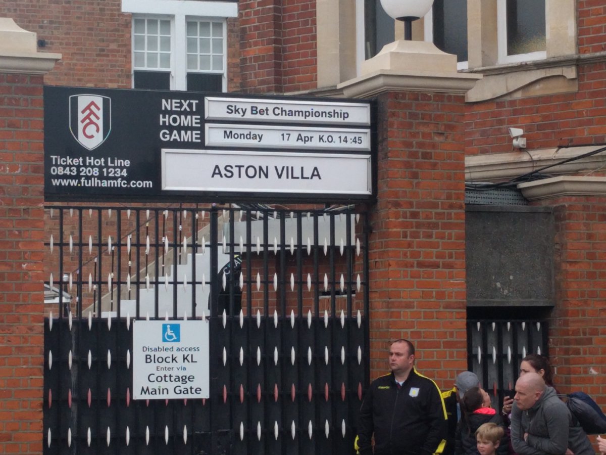 Fulham v. Aston Villa Fulham v. Aston Villa